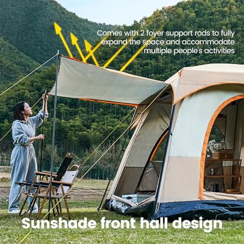 Carpa Yurt para Camping Familiar, 4 Temporadas, 5-6 Personas miniatura 6