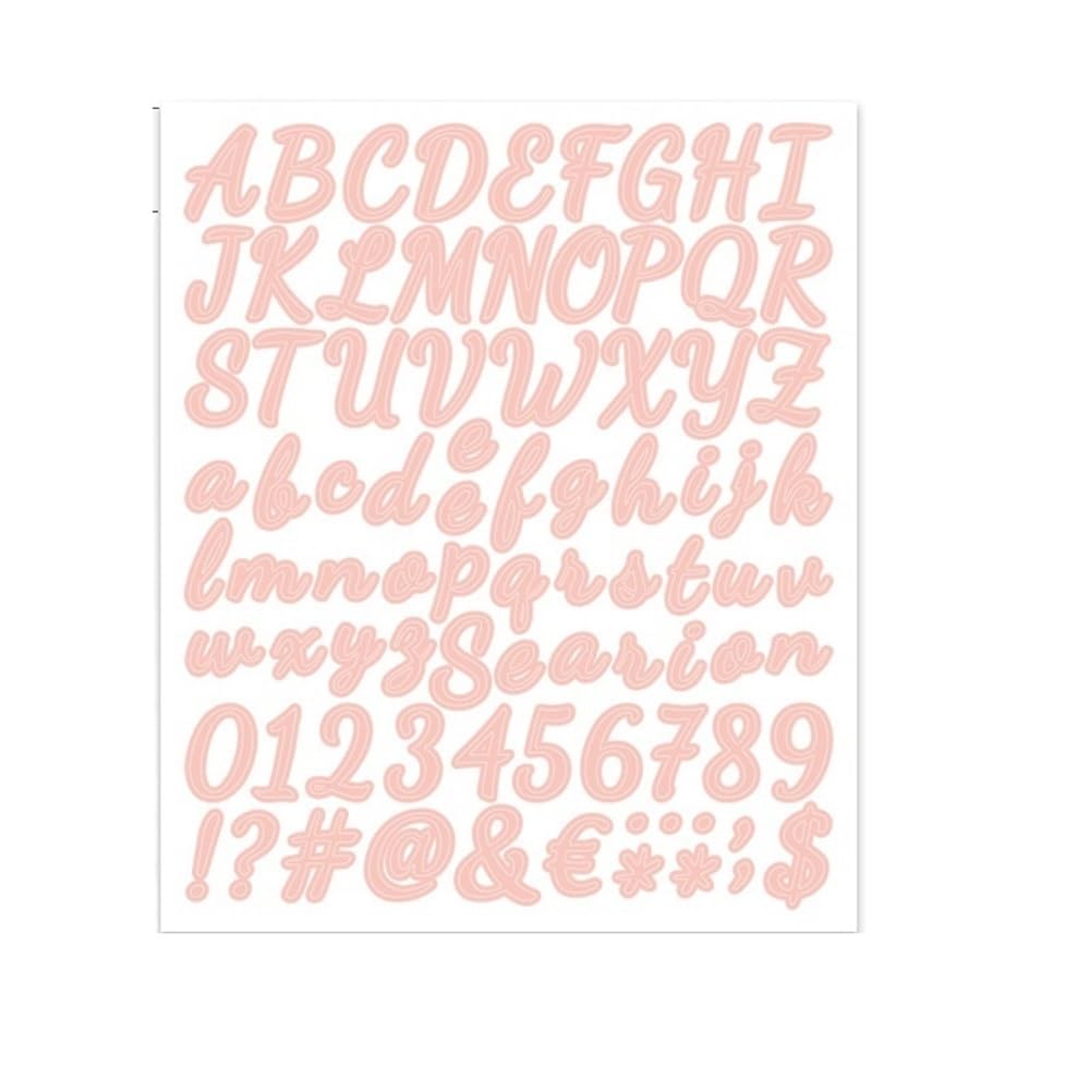 10 Sheets Large Self-Adhesive Stickers - Letters & Numbers for Crafts(Color5)