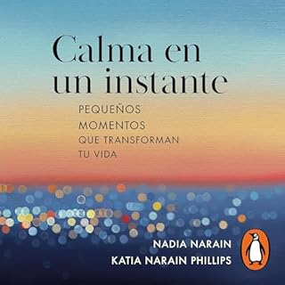 Diseño de la portada del título Calma en un instante