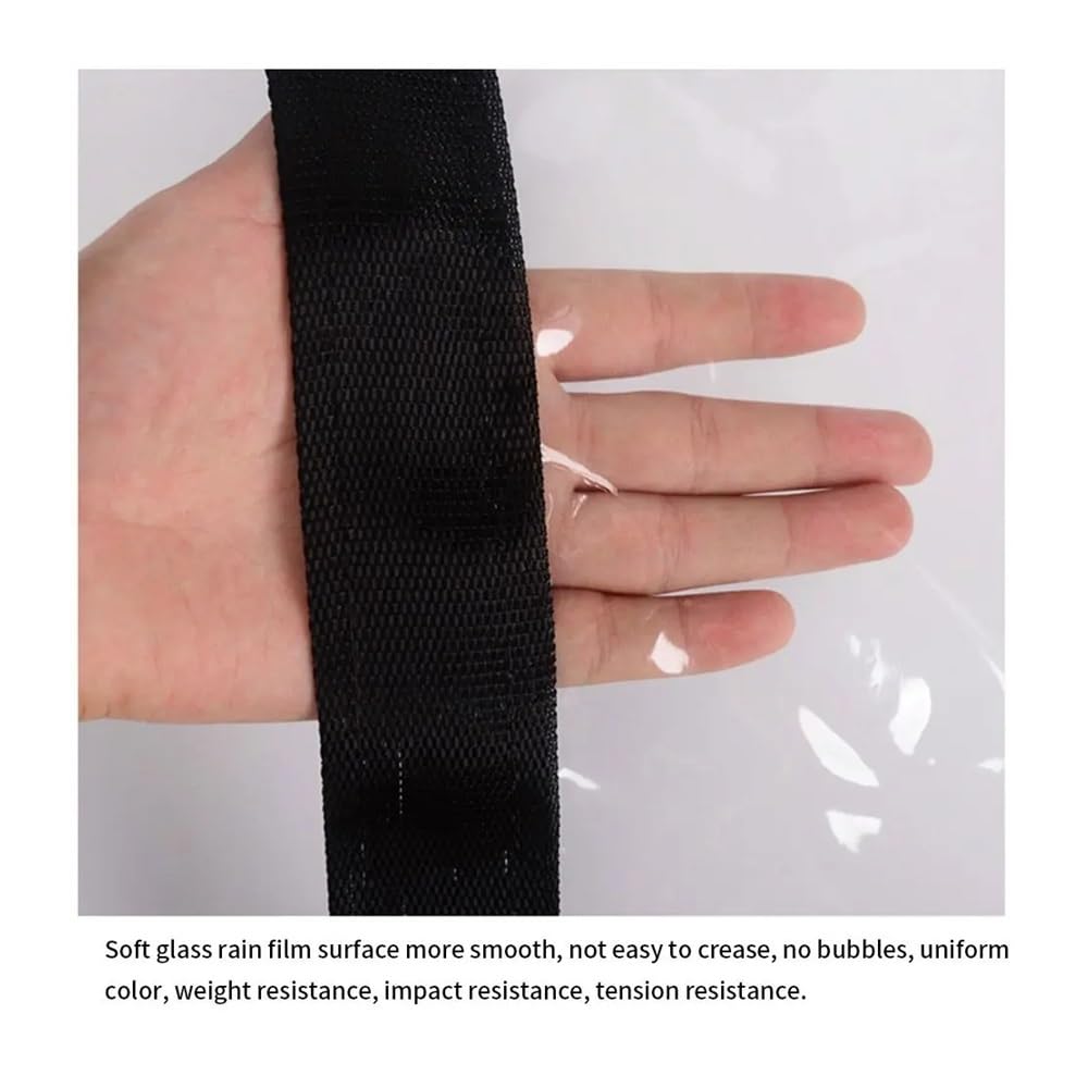 0,1 mm plastikowa folia PE, przezroczysta, odporna na deszcz, plandeka, ogród, balkon, szklarnia, sukulent, utrzymuje ciepło, wodoodporna tkanina (1 x 2 m)