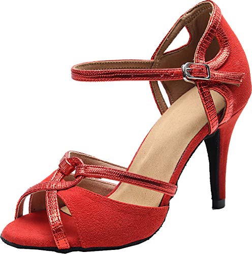 Chaussures danse latine femme haut de gamme bout ouvert et talon custom