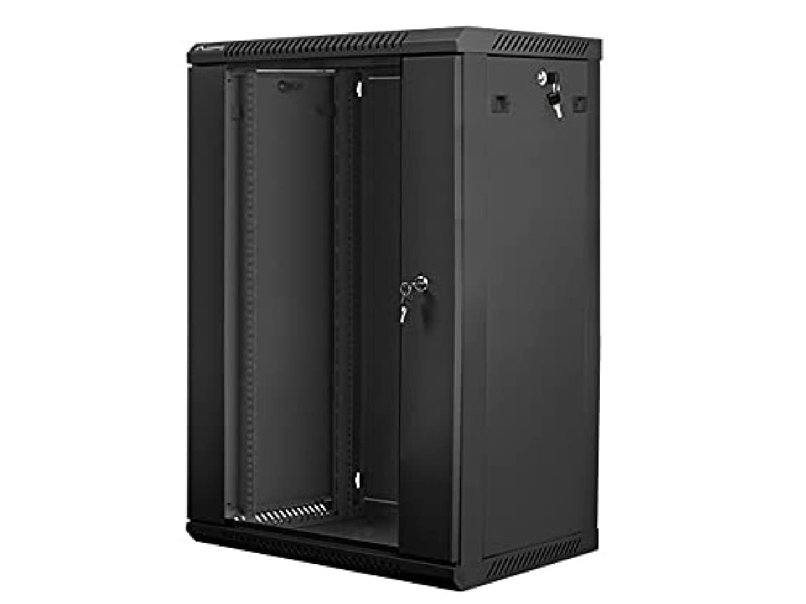 Armario Rack LANBERG 18U 600X450X901 Auto ENSAMBLADO 19" hasta 60 KG Negro