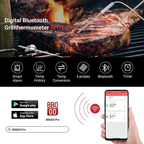 Inkbird IBT-6XS Grillthermometer mit Bluetooth und 6 Sonden