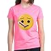 CafePress Gesicht Thermometer Emoji Damen Baumwolle T-Shirt Gr. M, rose