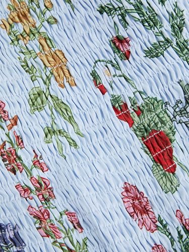 Image of CIDER Floral Dress for Women Summer Mini Sundresses Spaghetti Strap Cute Vacation Dresses Boho Casual Outfits