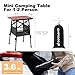 Odoland Folding Camping Table, 15.75