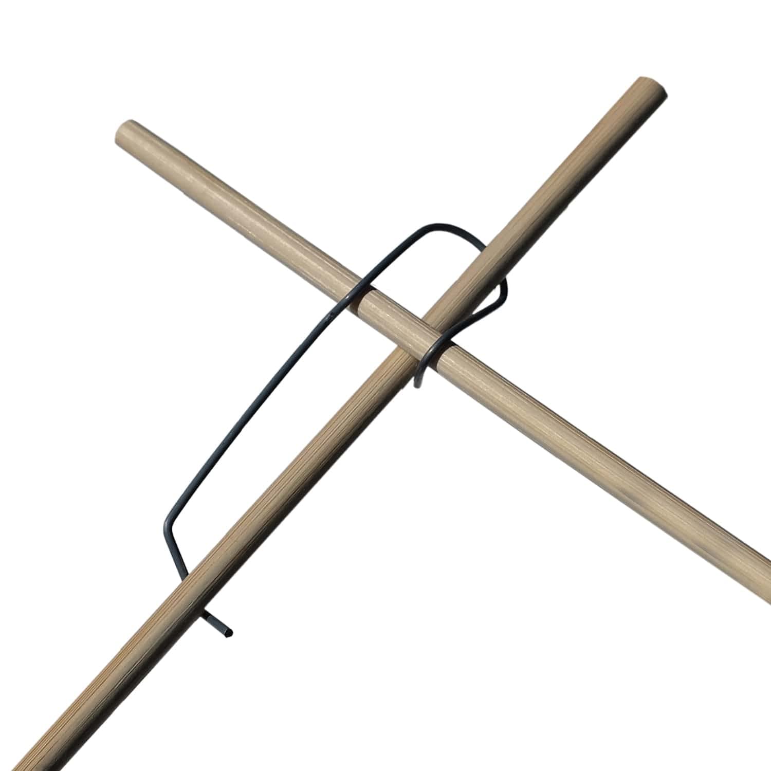 50 Tonkinklammern - Bambusklammern aus Edelstahl 306 für Bambus-, Tonkin-, Glasfaser-Stäbe mit Ø 8-16 mm für Flexible Rankgitter