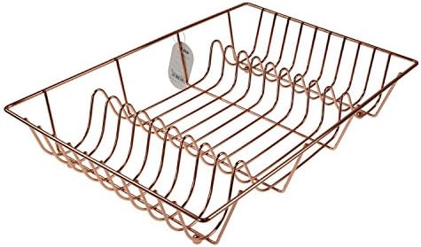 Apollo Housewares Dish Drainer, Copper, 10 x 33 x 48 cm