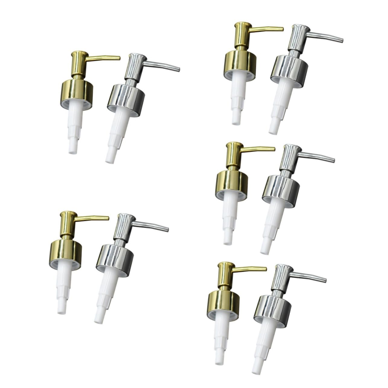 Mipcase 10pezzi Dispenser Per Sapone e Lozioni Alta Qualità Da Pompetta Dosatore Per Bagno Facile Da Usare Resistente Installazione Accessorio Per Bottiglie Per Shampoo e Prodotti Per La