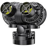 Aysoner Wave Maker Pump for Aquarium: 55/75/125Gallon Magnetic Fish Tank Powerhead for Saltwater Freshwater 1600GPH 8W Adjustable Pump for Fish