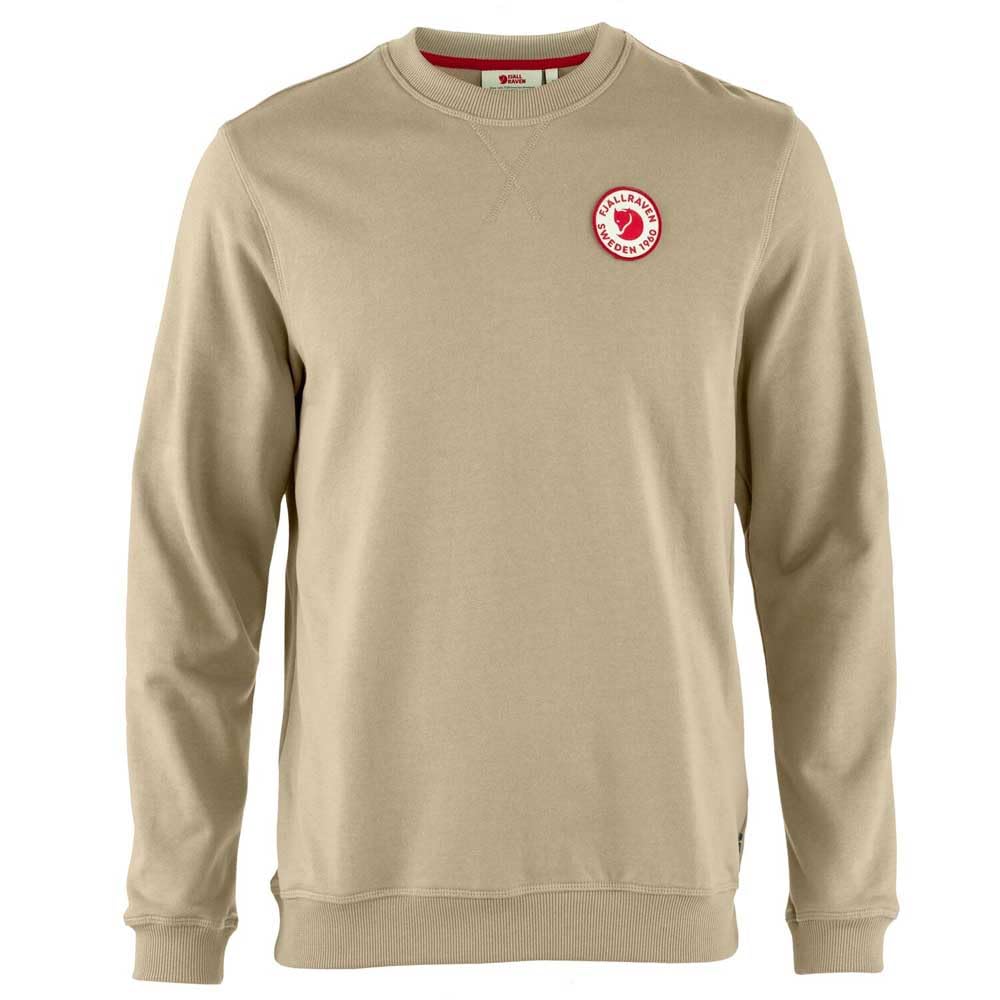 FjäLlräVen 1960 Logo Badge Sweater M Maglia Di Tuta, Fossile, M Uomo-image