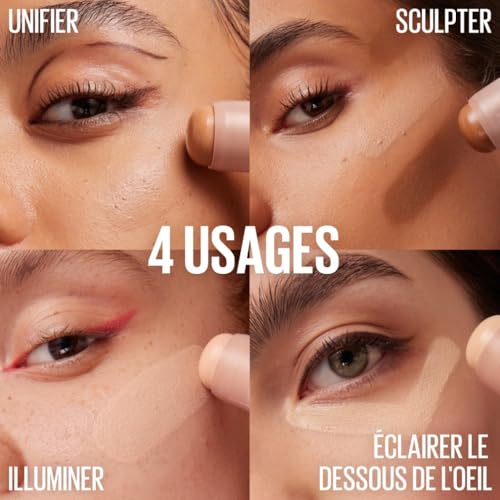 Maybelline New York Stick Visage Usages Look Naturel et Structuré Unifie et Illumine le Teint Sculpte le Visage Corrige les Imperfections Lifter Stix Teinte : 05 - vue 4