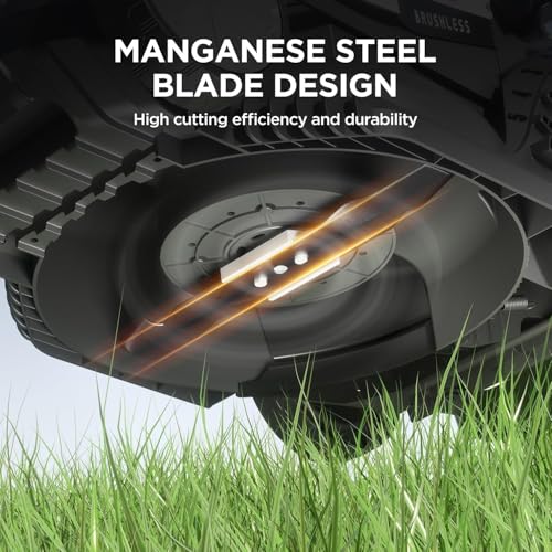 Image of Litheli Cordless Lawn Mower 13 Inch, 5 Heights Adjustment, U20 Series 20V Electric Lawn Mowers for Garden, Yard and Farm, Light-Weight with Brushless Motor, 4.0Ah Portable Battery Included
