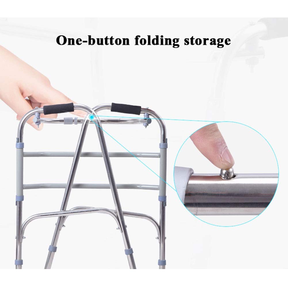 Chodziki dla seniorów, chodzik rollator, starszych niepełnosprawnych otyłych pacjentów wspomagany spacerem wspornik ze stopu aluminium maksymalna nośność 95 kg