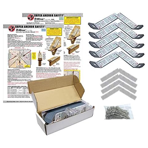 1075 D- Minus Roof Anchor 10 Pack with Fasteners & Flashing Cover