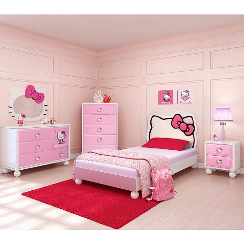 DreamFurniture Hello Kitty Bedroom in A Box