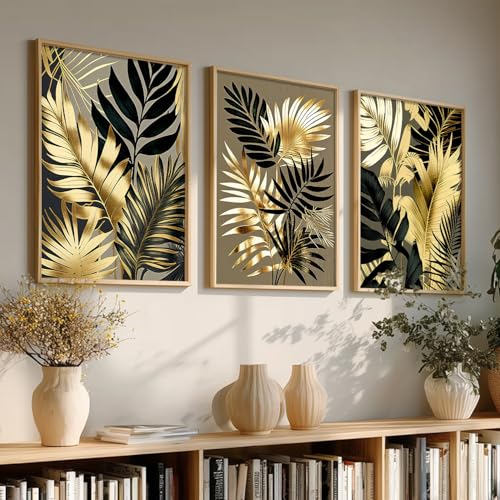Image of kotart Painting for Wall Decoration - Modern Art Wall Decor Framed Painting for Living Room Bedroom - Framed Wall Posters /Paintings with Frame Set of 3 (Art-7, 13X17 inch)