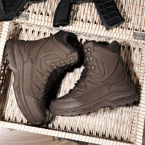 Men's Lightweight Tactical WorkMilitary Combat Motorcycle Boots 7 Inch Army Desert Jungle Hiking Boots4