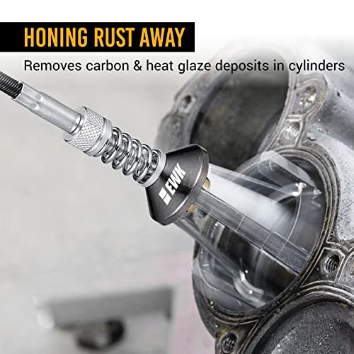 EWK 3 Stones Engine Cylinder Hone Tool Adjustable Cylinder Deglazer Piston Honer 220 Grit