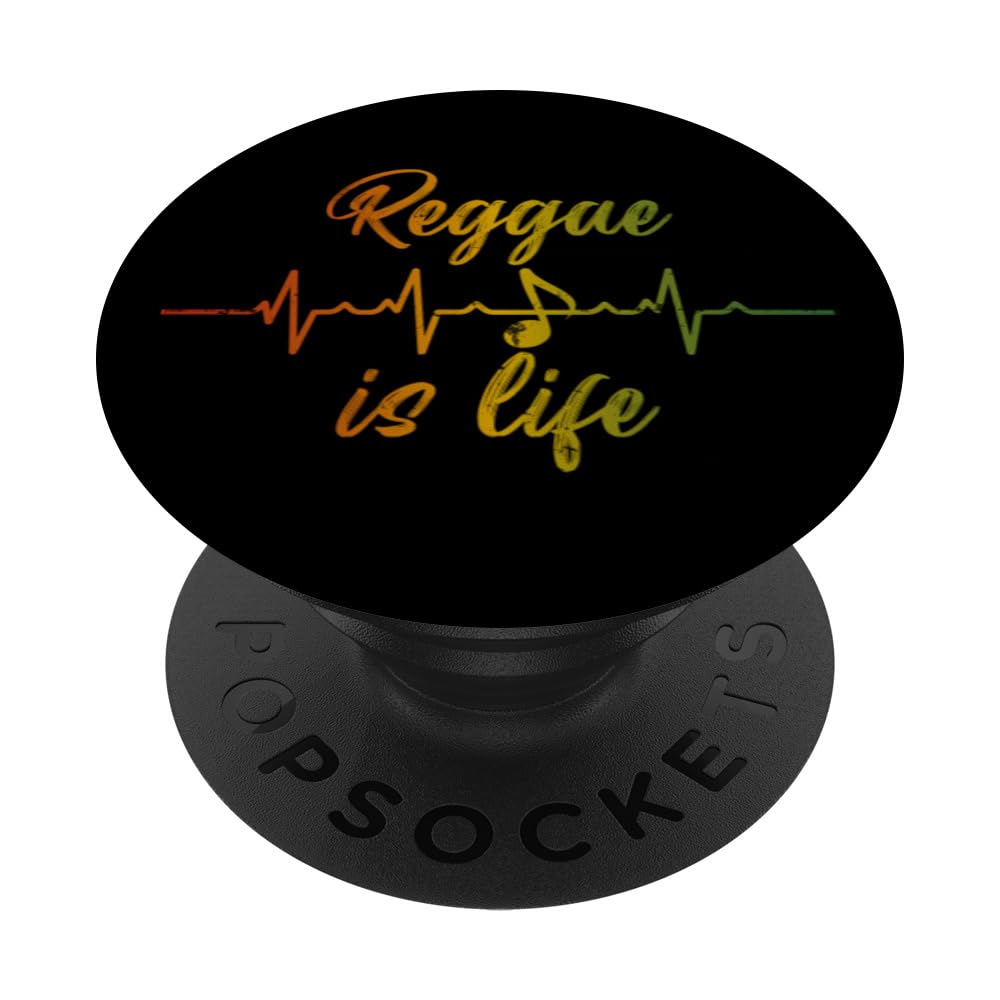 Jamaican Jamaica Reggae Is Life Rasta Reggae Music PopSockets Swappable PopGrip