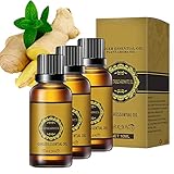 【Herbal natural】: El aceite de jengibre del drenaje del vientre puede aliviar el estrés, mejorar la tez, el cuidado de la piel.
