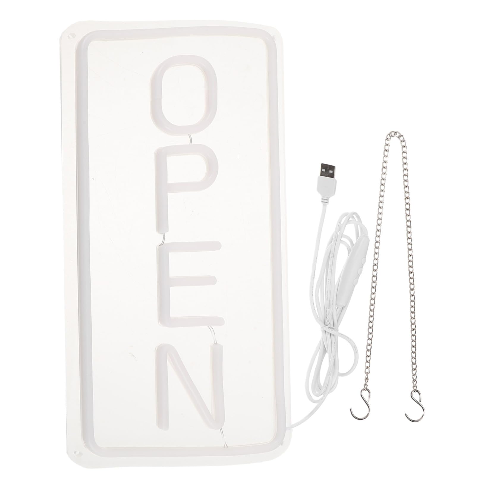 WOONEKY Letrero de Neón LED Luz de Neón para Pared Abiertos para Negocios Decoraciones para Dormitorio Abierta de Abierto para Tiendas
