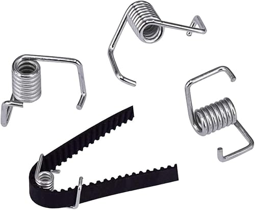 TUZUK 5M GT2 Zahnriemen 10 mm Breite + 6 Stück 20 Zähne 5 mm Bohrung Zahnriemenrad + 4 Stück 20 Zähne Bohrung 5 mm Spannrolle + 4 Stück Spannfeder Torsion, für 3D-Drucker