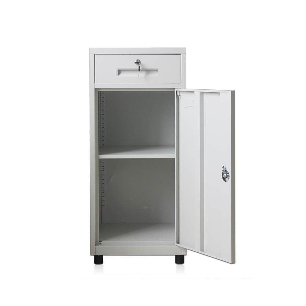 Metalowa szafka na dokumenty z zamkiem Demontaż Design 1 szuflada drzwiowa stolik nocny biuro przechowywanie dokumentów 40 * 40 * 85 cm idealna do napełniania i organizowania.