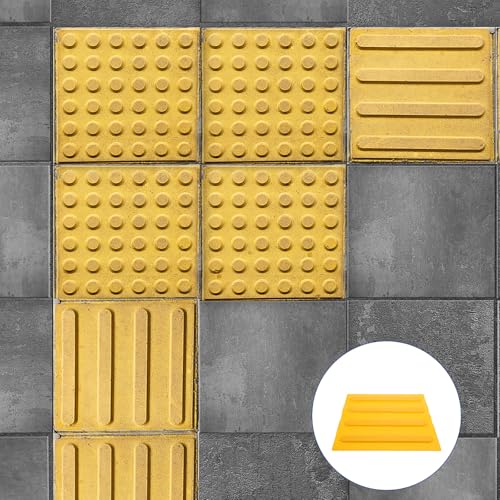 Bandes évidées briques de route aveugle en PVC orange légères 5 pièces - 7