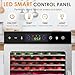 HOPERAN Food Dehydrator Machine with 12 Stainless Steel Trays – Digital Timer & Adjustable Temp Control for Jerky, Herbs, Fruits | Overheat Protection, BPA-Free, Includes Recipe Book