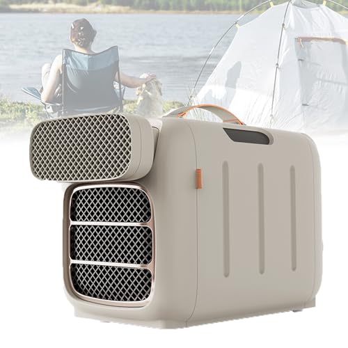 HTDRE Aire Acondicionado portátil de 5000 BTU: Aire Acondicionado Exterior de enfriamiento rápido para Acampar, Ajuste de Viento de 3 velocidades, Panel táctil, 4 Modos