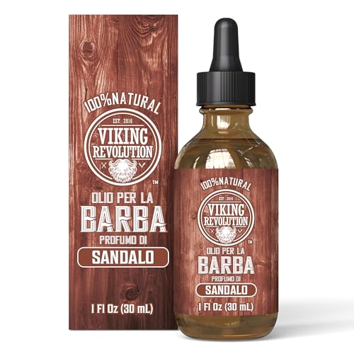 Viking Revolution - Olio Barba Uomo - Oli di Argan & Jojoba...
