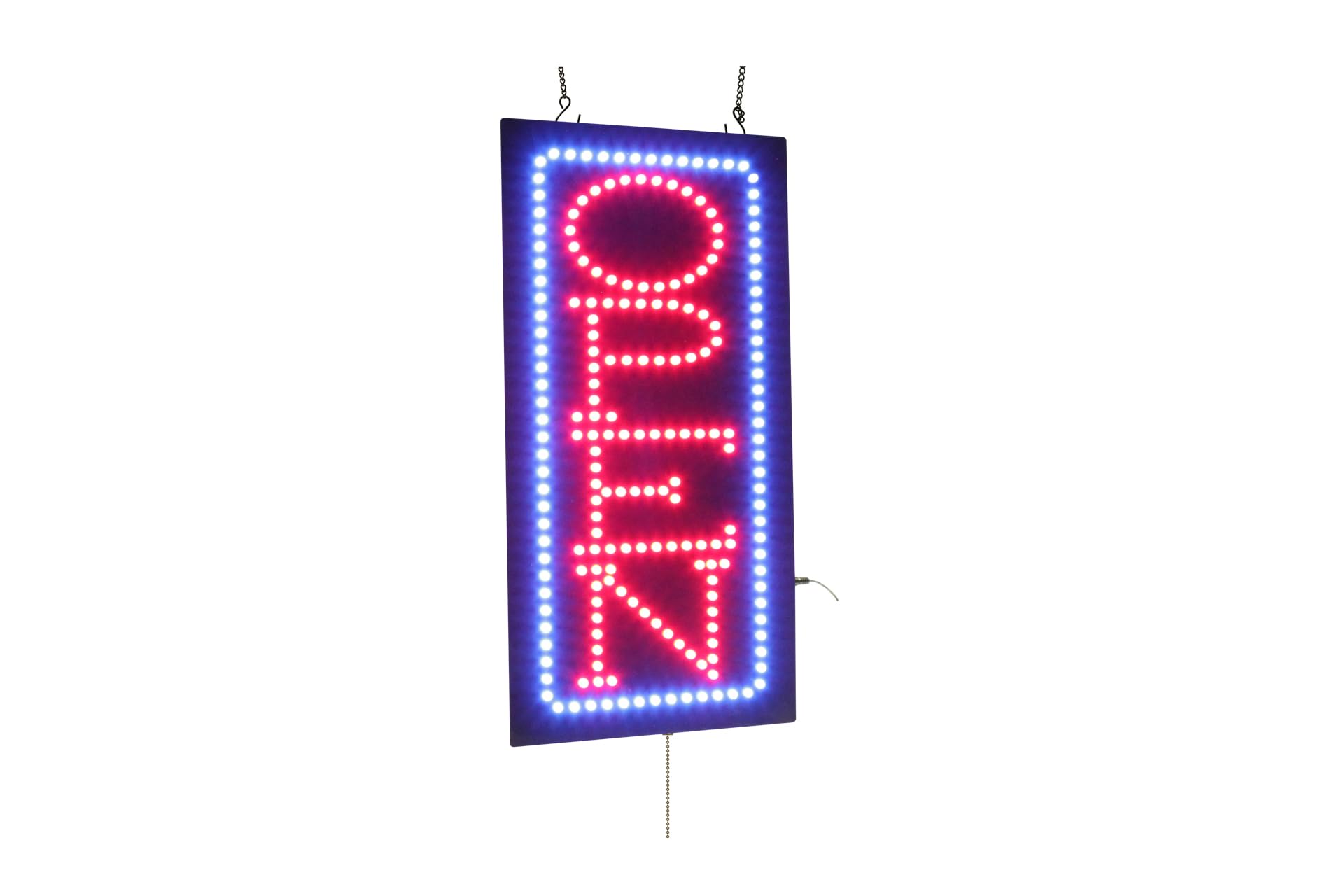 Vertical OPEN Sign 24", TOPKING Signage, LED Neon Open, Store, Window, Shop, Business, Display, Grand Opening Gift