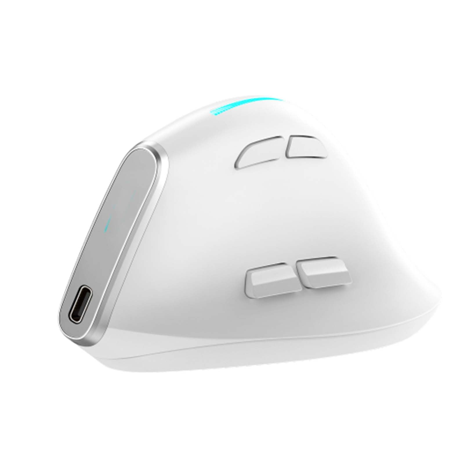 JUSHZ Bezprzewodowa myszka komputerowa do laptopa USB mysz do gier Bluetooth 4-kierunkowe przewijanie, ergonomiczne, przenośne, programowalne przyciski, akumulator, bezprzewodowa, pionowa, do
