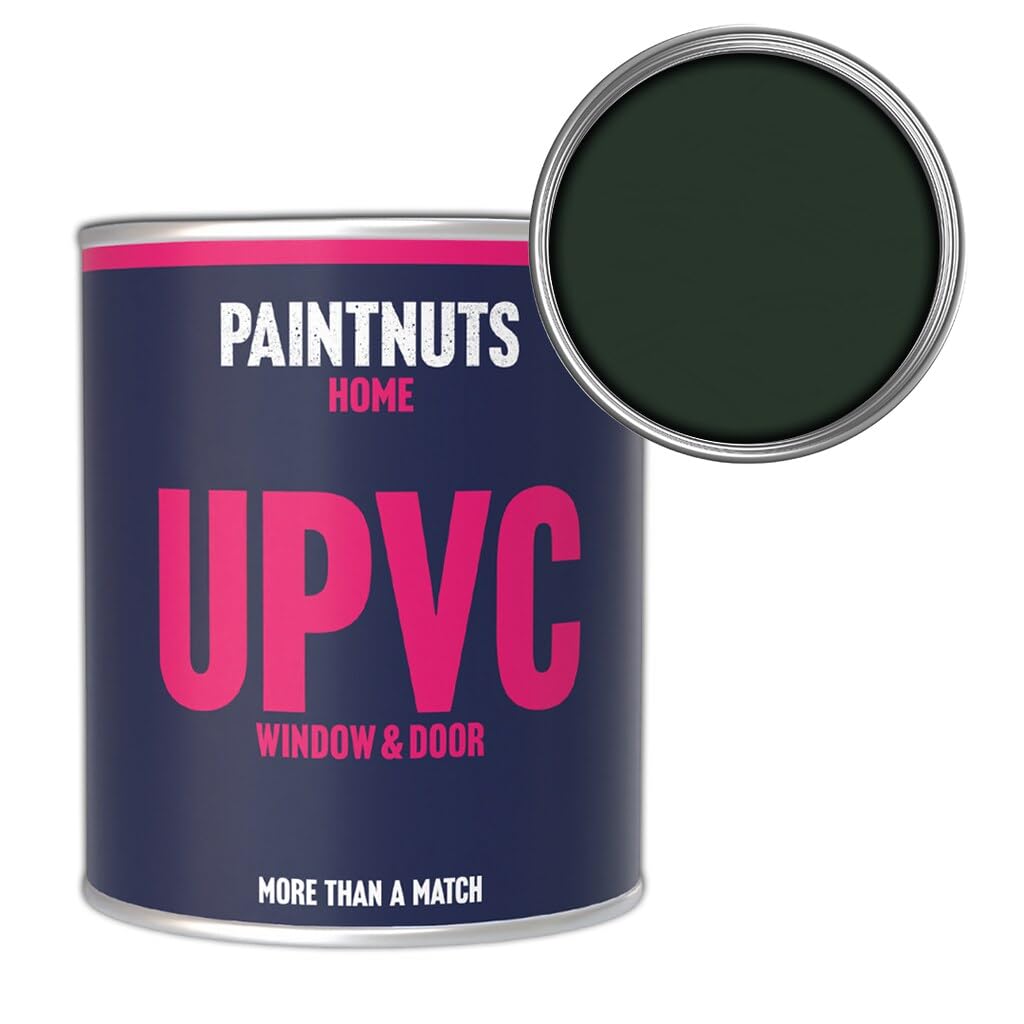 Paintnuts Upvc Window & Door Weatherproof Satin PaintFir Green (Ral6009)500Ml Tin from B&Q