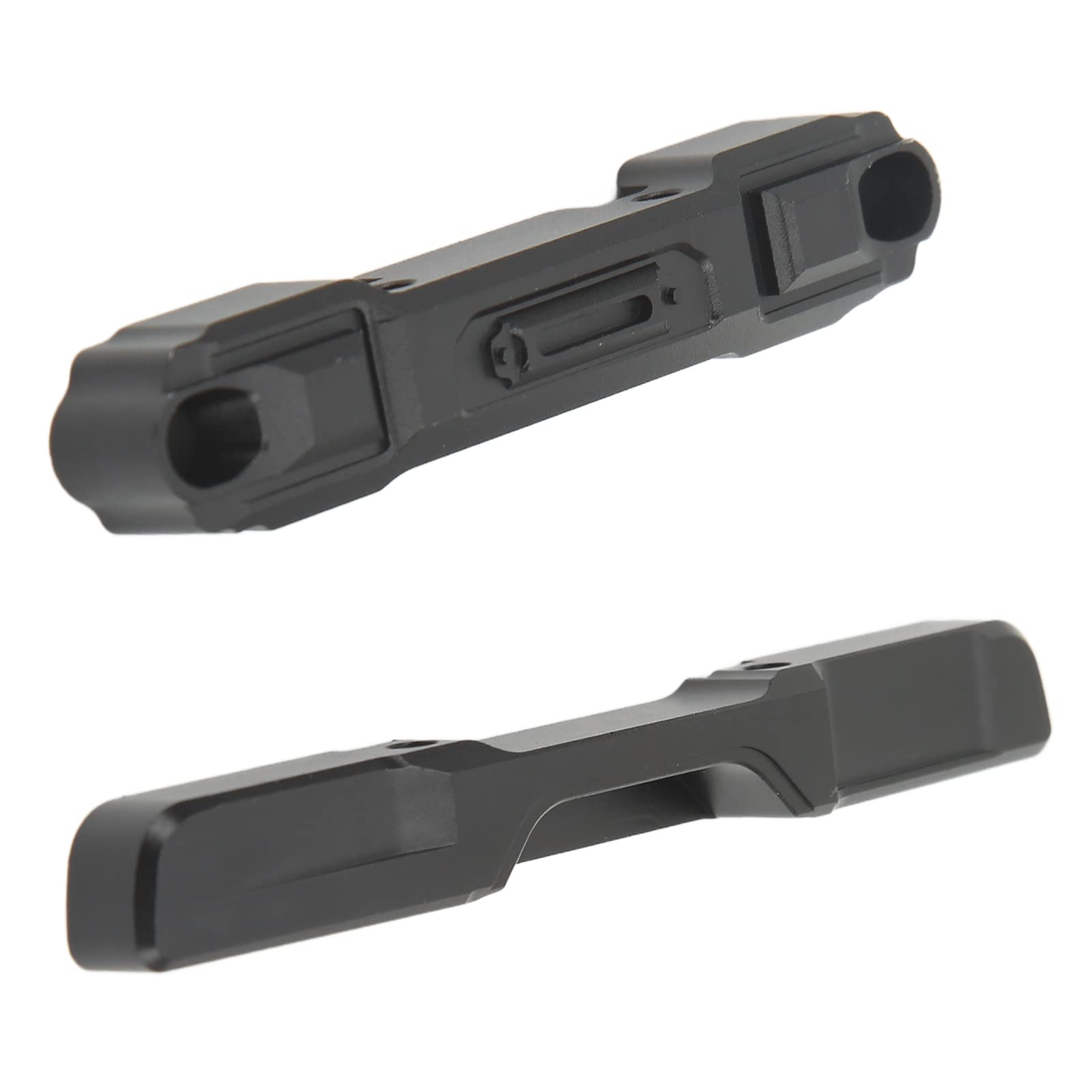 Zderzak RC przód i tył, stop aluminium, czarny, z białym światłem, LED, uchwyt zderzaka RC do Axial SCX24 AXI00005 AXI00002