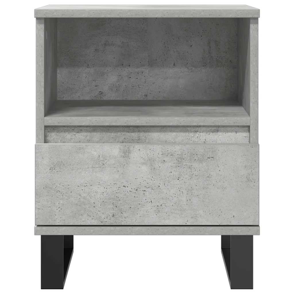 Eleganter Nachttisch mit Schublade und Fach aus langlebigem Holzwerkstoff und Metallbeinen für Stauraum und Stabilität, ideal für Wohnzimmer und Schlafzimmer