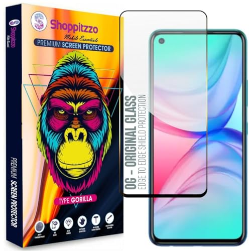 Image of Shoppitzzo /Infinix Hot 10|Note 8i (6.78 Inch)**DuraGlass**Millitary Grade-Anti Explosion-Tempered Glass /Full Screen Coverage-Edge to Edge /9H Hardness /With Easy Installation Kit(Pack of 1)