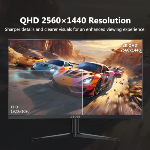 Image of Z-Edge 27 inch 2K Curved Gaming Monitor, 240Hz Curved Monitor UG27PX | 240Hz, 1500R