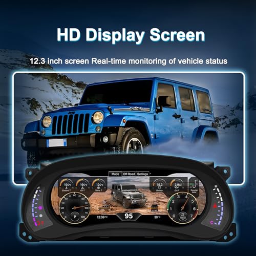 Wowuseful SPEEDOMETER DIGITAL GAUGE CLUSTER Digital Dash, Automotive Replacement Instrument Panel Gauges thumb #5
