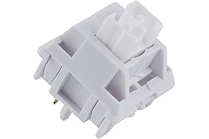 WS White Linear Mechanical Keyboard Lubed Switches