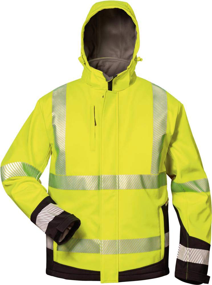 elysee 23426-xl Größe X-Large "Melvin" Winter softshell-coat – Fluo Gelb/Schwarz