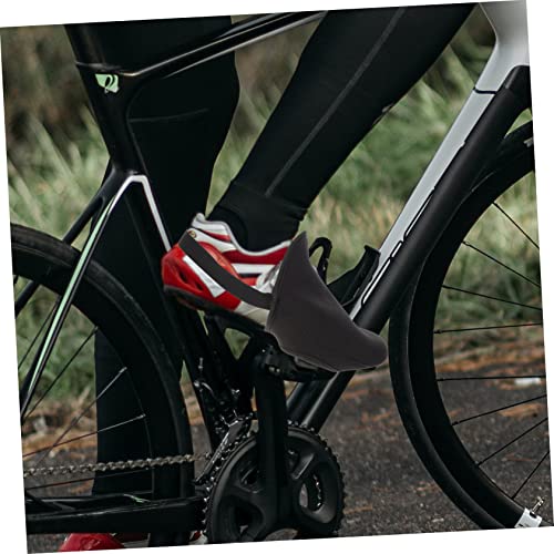 Totority 2 unidades de fundas para zapatos antiviento para ciclismo y bolos, fáciles de poner con cremallera, cálidas para uso al aire libre miniatura 2