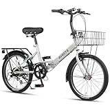 AVASTA 20 Inch Folding Bike for Men Male and Women Female with...