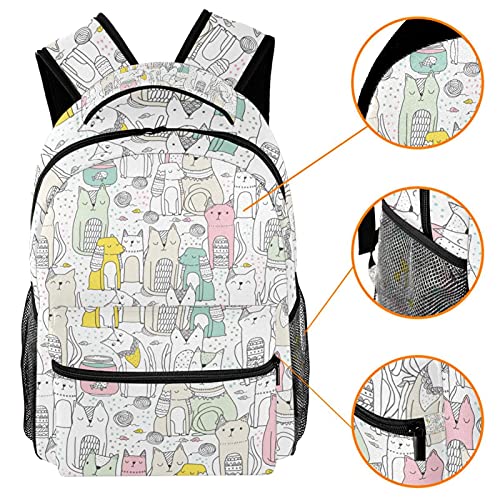 Mochila para portátil cómoda que alivia la espalda con estilo divertido 3