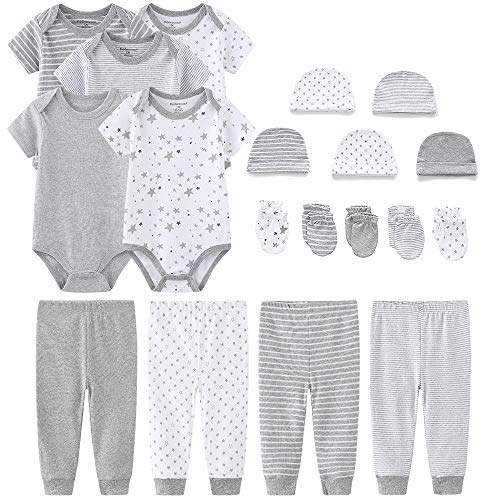 Image of Kiddiezoom Newborn Baby Girl Boy Clothes Baby Outfits Pants Bodysuits Gifts Set Layette Set 0-3 Months
