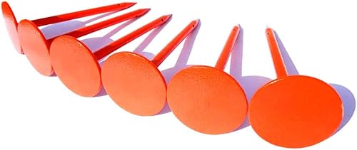 NSY Paquete de 6 marcadores de encuestaestacas de encuestamarcador de propiedad permanentemarcador de tierramarcador de líneasmarcador de límites