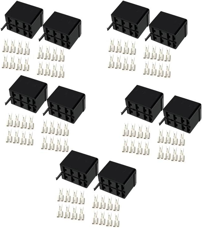 beler 10 Sets Carling ARB Rocker Switch Wire Spade Terminal Connector Plug Socket Car Boat SUV