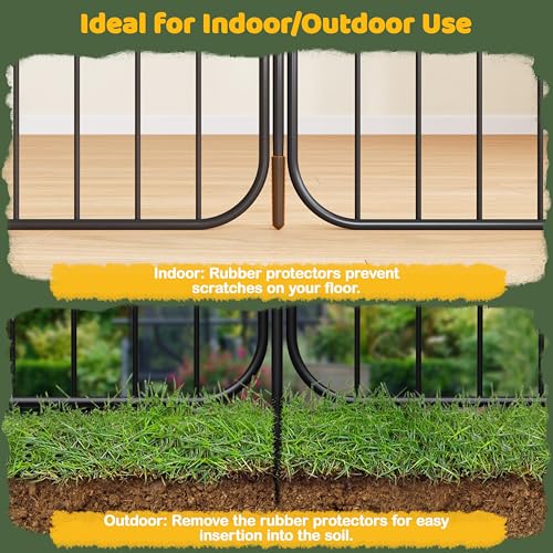 Image of Yaheetech 32in 8-Panel Expandable Dog Playpen for Puppy /Small Animals