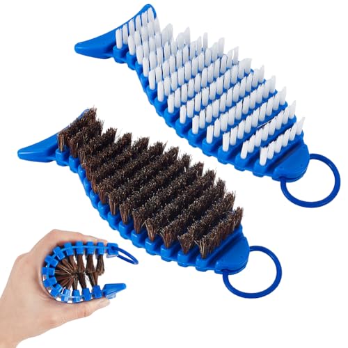Brosse de nettoyage pour haltères AHANDMAKER en nylon souple antirouille, lot de 2
